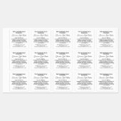 Vintages wasserdichtes Lippenbalglabel - weiß Etiketten (Blatt)