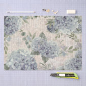 Vintages Wasserfarben-Hydrangea-Blume-Papierpapier Seidenpapier (Handwerk)
