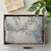 Vintages Wasserfarben-Hydrangea-Blume-Papierpapier Seidenpapier (Geschenk)