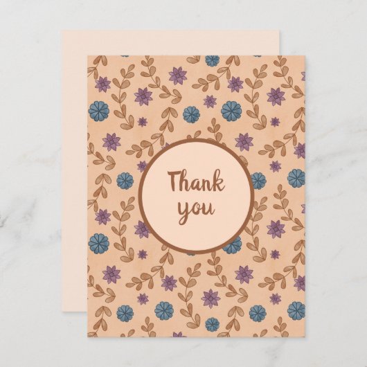 Vintages Wasserfarbenmuster (Vorne/Hinten)