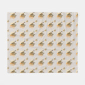 Vintages Wasserkocher Fleecedecke (Vorderseite (Horizontal))