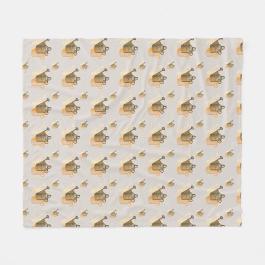 Vintages Wasserkocher Fleecedecke (Vorderseite (Horizontal))