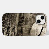 Vintages Wasserrad Case-Mate iPhone Hülle (Rückseite (Horizontal))