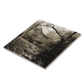 Vintages Wasserrad Fliese (Seite)