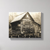 Vintages Wasserrad Leinwanddruck (Vorderseite)