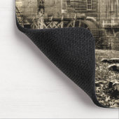 Vintages Wasserrad Mousepad (Ecke)
