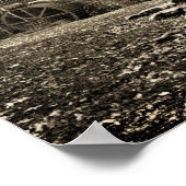 Vintages Wasserrad Poster (Ecke)