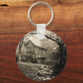 Vintages Wasserrad Schlüsselanhänger (Vorderseite)