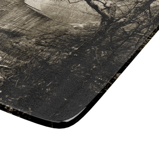 Vintages Wasserrad Schneidebrett (Ecke)