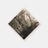 Vintages Wasserrad Serviette (Ecke)