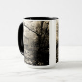 Vintages Wasserrad Tasse (Vorderseite Links)