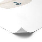 Vintages Wassersportler-Hutplakat Poster (Ecke)