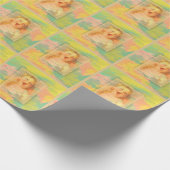 Vintages Wasserzeichen, niedlich Geschenkpapier (Ecke)