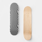 Vintages Wavy Lines Skateboard (Vorderseite)