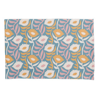 Vintages Wavy Retro Groovy Pastel Floral Muster Kissenbezug