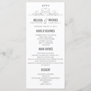 VINTAGES WEDDING MENÜ DER ELEGANZ-%PIPE% PROGRAMM