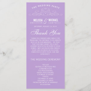 VINTAGES WEDDING PROGRAMM DER ELEGANZ-%PIPE%