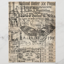 Vintages wegreißendes Scrapbook