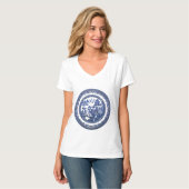 Vintages Weidemuster T-Shirt (Vorderseite Vollansicht)