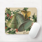 Vintages Weihnachten Bell und Stechpalme Mousepad (Mit Mouse)