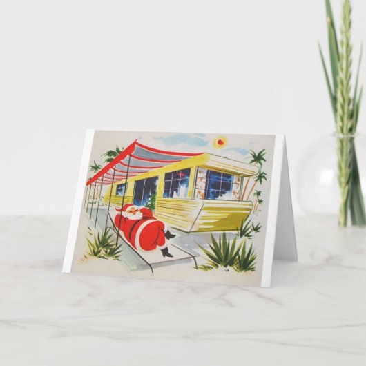 Vintages Weihnachten - entspannende Sankt, (Vorderseite)