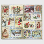 Vintages Weihnachten Geschenkpapier (Flach)