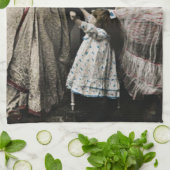 Vintages Weihnachten Geschirrtuch (Gefaltet)