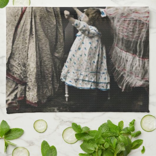 Vintages Weihnachten Geschirrtuch (Gefaltet)