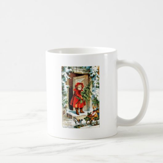 Vintages Weihnachten Kaffeetasse (Rechts)
