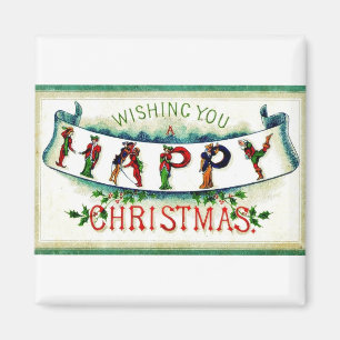 Vintages Weihnachten Magnet