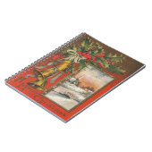 Vintages Weihnachten mit Bell Notizblock (Linke Seite)