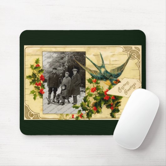 Vintages Weihnachten Mousepad (Mit Mouse)