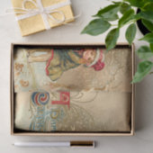 Vintages Weihnachten scherzt Feiertags-Partygewebe Seidenpapier (Geschenk)