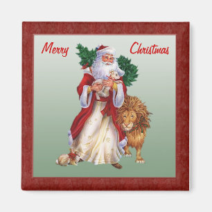 Vintages Weihnachten, St.Nicolas Magnet