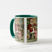 Vintages Weihnachten Tasse (Vorderseite Links)