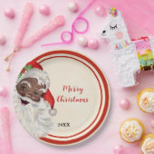 Vintages Weihnachts-Party Pappteller (Party)