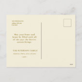 Vintages Weihnachts-Party Winterlandschaft Feiertagspostkarte (Rückseite)