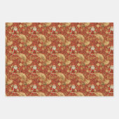 Vintages Weihnachts-Weihnachtsmuster Nr. 1 Geschenkpapier Set (Vorderseite)