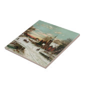 Vintages Weihnachtsabend 2 Fliese (Seite)