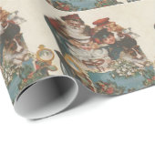 Vintages Weihnachtsauto Geschenkpapier (Rolleneckpunkt)