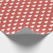 Vintages Weihnachtsbaummuster Geschenkpapier (Ecke)