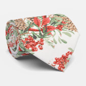 Vintages Weihnachtsbotanischer Krawatte (Gerollt)