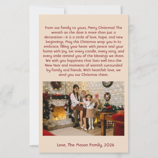 Vintages Weihnachtsdesign (Rückseite)