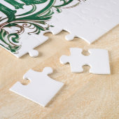 Vintages Weihnachtsdesign2 Puzzle (Seite)