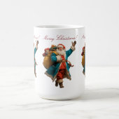 Vintages Weihnachtsdesign Kaffeetasse (Mittel)