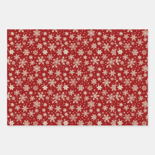 Vintages Weihnachtsdorf II Geschenkpapier Set (Vorderseite 2)