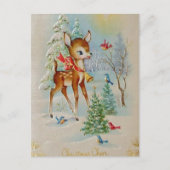 Vintages Weihnachtsfest Feiertagspostkarte (Vorderseite)