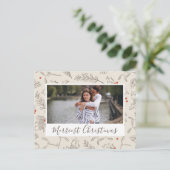 Vintages Weihnachtsfest-Foto Postkarte (Stehend Vorderseite)