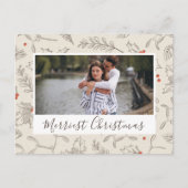 Vintages Weihnachtsfest-Foto Postkarte (Vorderseite)