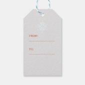 Vintages Weihnachtsfest Geschenkanhänger (Rückseite)